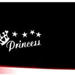 Car Sticker Princess Size 18 X 8 cm White