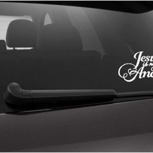 Car Stickers Exterior Jesus is My Anchor Car Racing Stickers Exterior Decals Color White