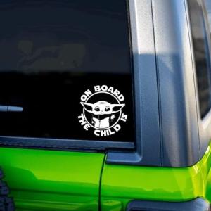 On Board The Child is Vehicle Sticker Star