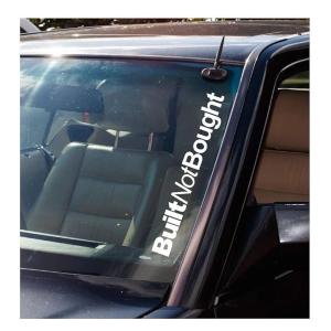 Car Stickers Exterior Built Not Bought Car Rearshield Car Stickers Color White