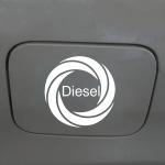 Thick Force Diesel Vinyl Decal Windows, Sides, Hood, Bumper Car Sticker (White