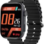 Screen Protector for Noise ColorFit Giga Smartwatch - Pack of 2 with Installation Kit | Scratch-Resistant, Ultra-Clear, Bubble-Free Installation