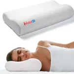 MobiCR Memory Foam Cervical Neck Pillow - Orthopedic, Ergonomic Neck & Shoulder Pain Relief